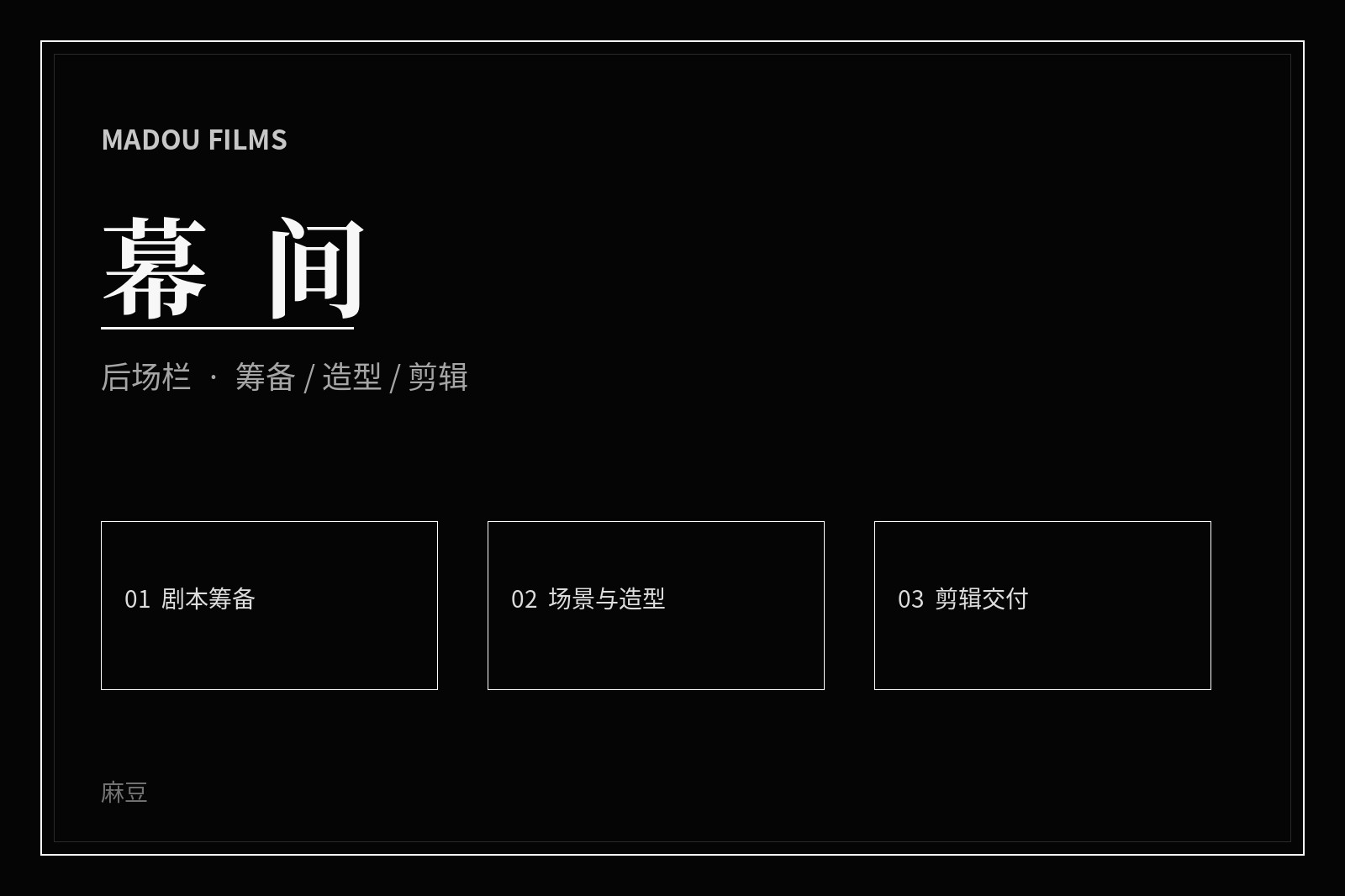幕后影像创作画面